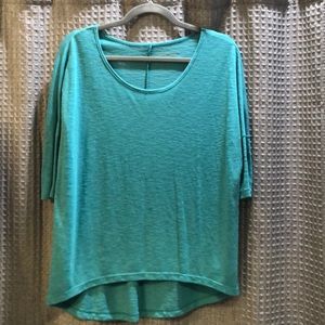 3/4 sleeve high-low top